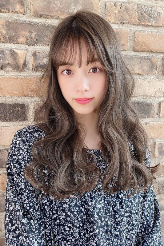 ふんわりカールヘルシースタイルルーズヘアショコラアッシュ