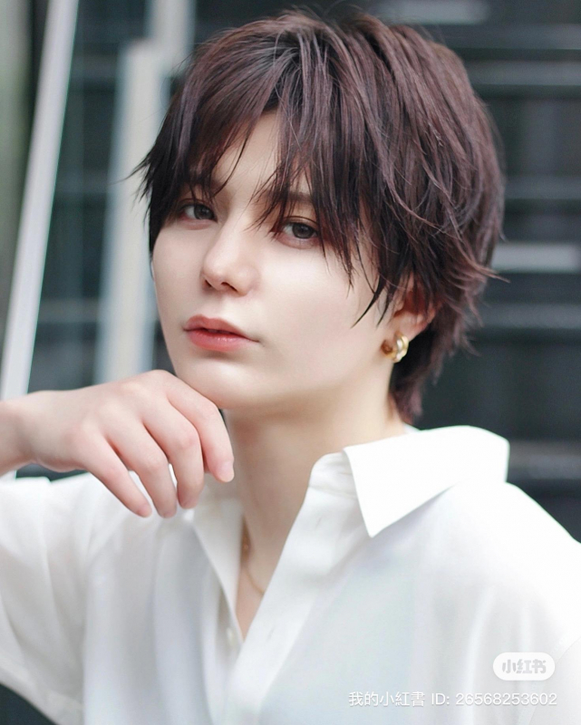 シースルーマッシュシースルーバングカルマパーマ