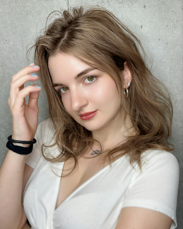 ヘルシーレイヤー夏ミディー夏ヘア